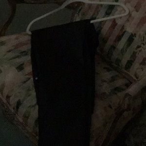 Leather like material shiny Jean like black